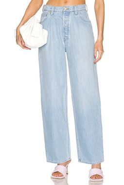 MOTHER SNACKS! The Pleated Fun Dip Puddle Just a Nibble Jeans 34 Baggy Straight